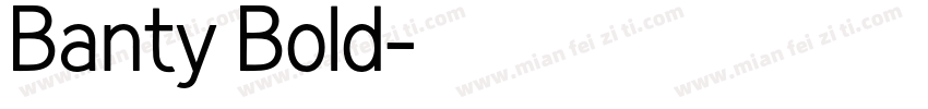 Banty Bold字体转换